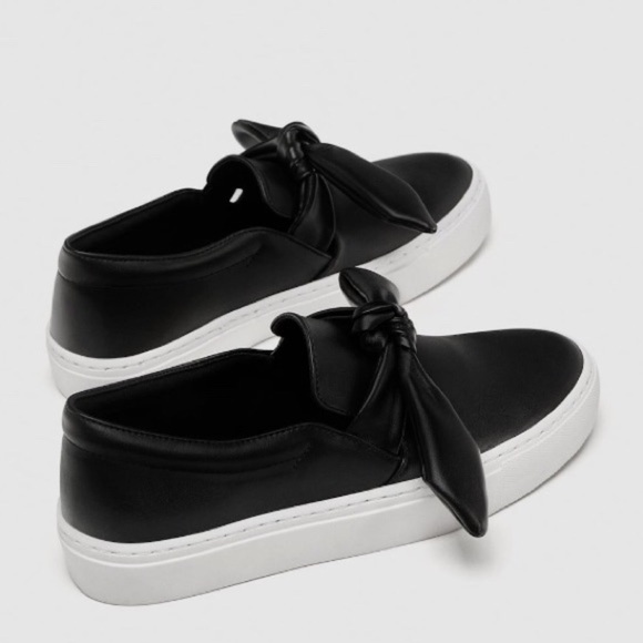 ZARA Sneakers with Bow - Picture 1 of 7